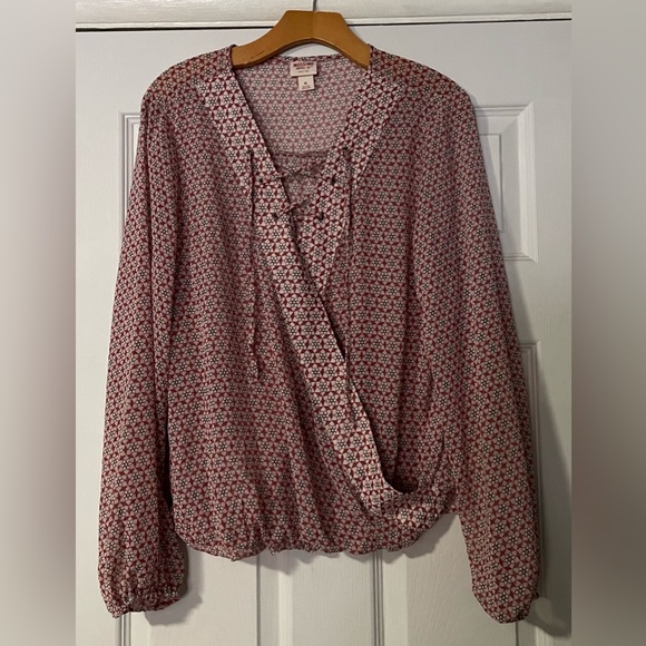 Mossimo Pink/Maroon size XL Top - Picture 1 of 4